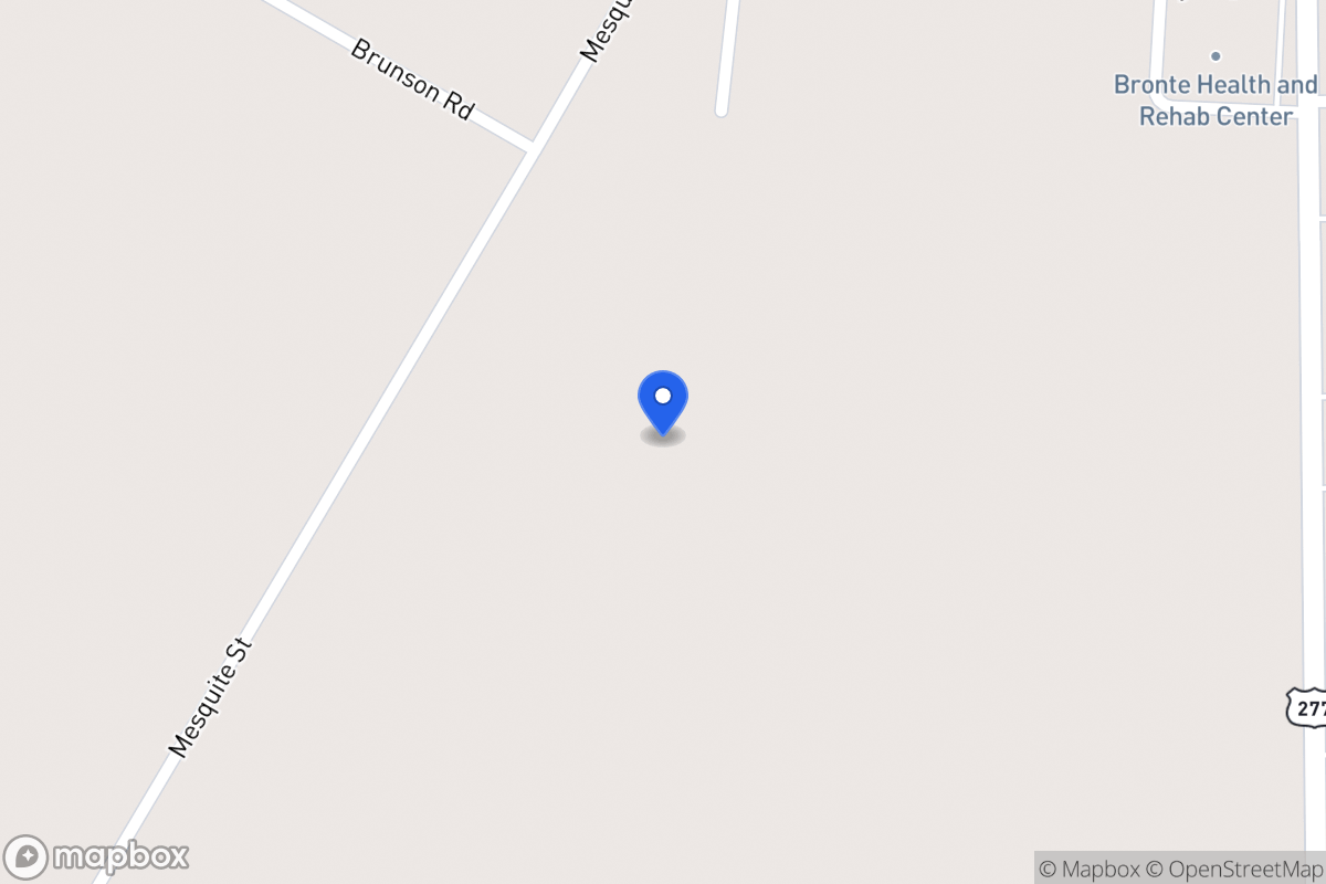 Map of 1001  Mesquite Street , Bronte, Tx 76933, Bronte