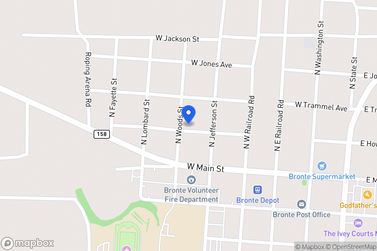 Map of 416  Howard Ave , Bronte, Tx 76933, Bronte