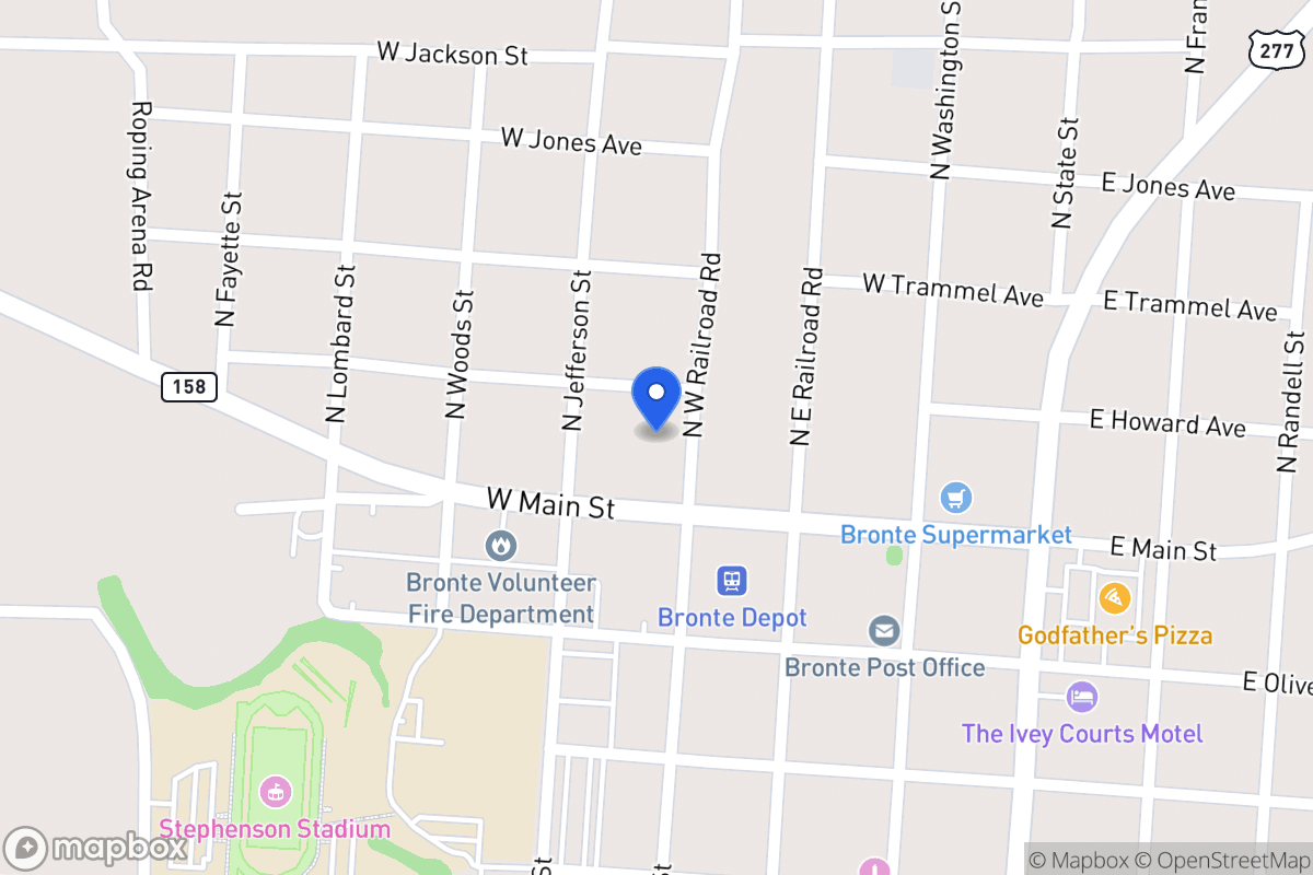 Map of , , Tx