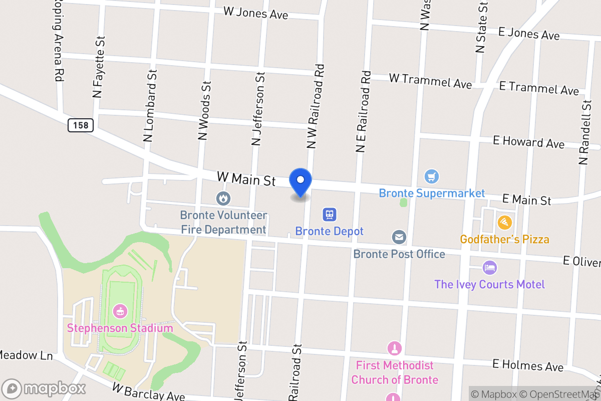 Map of , , Tx