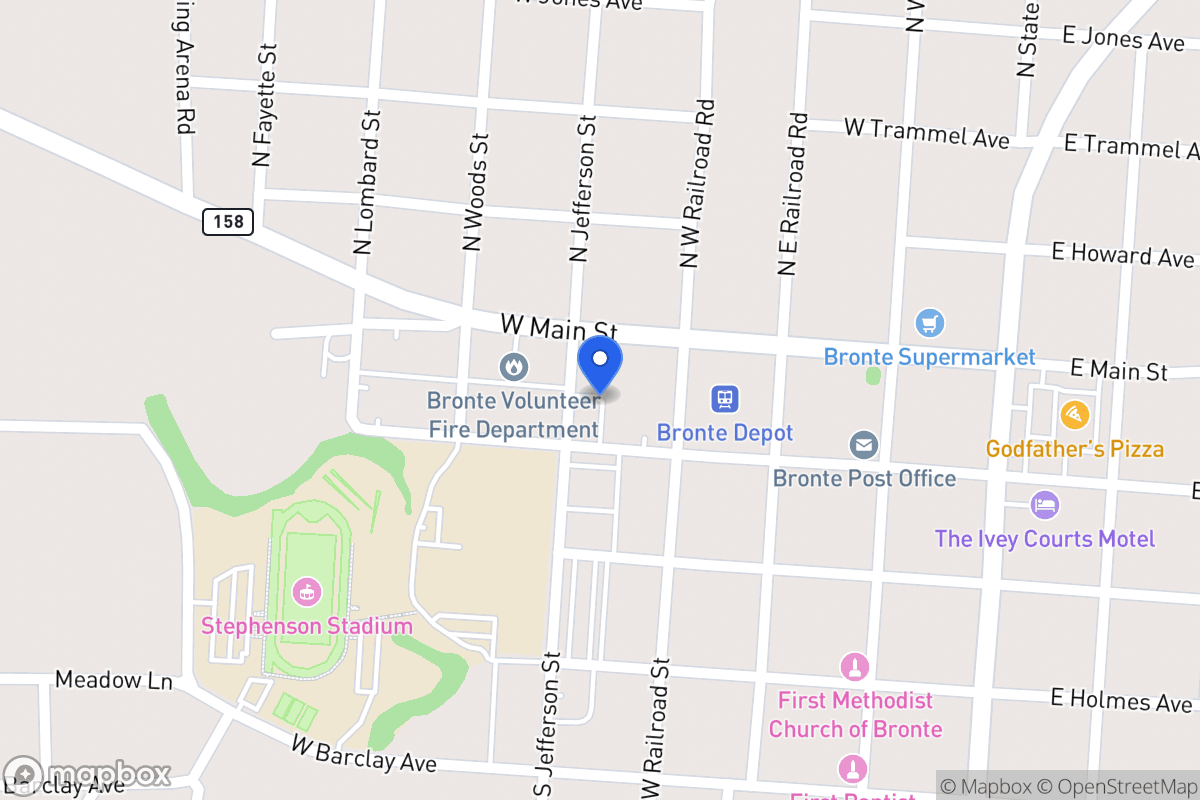 Map of , , Tx