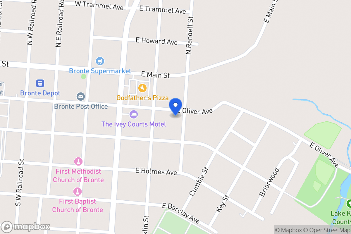 Map of 202  Randall St , Bronte, Tx 76933, Bronte