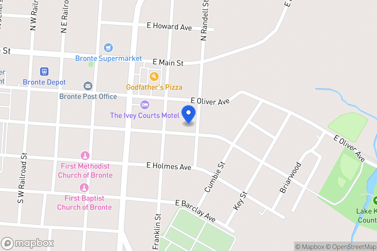 Map of 224  Randall St , Bronte, Tx 76933, Bronte