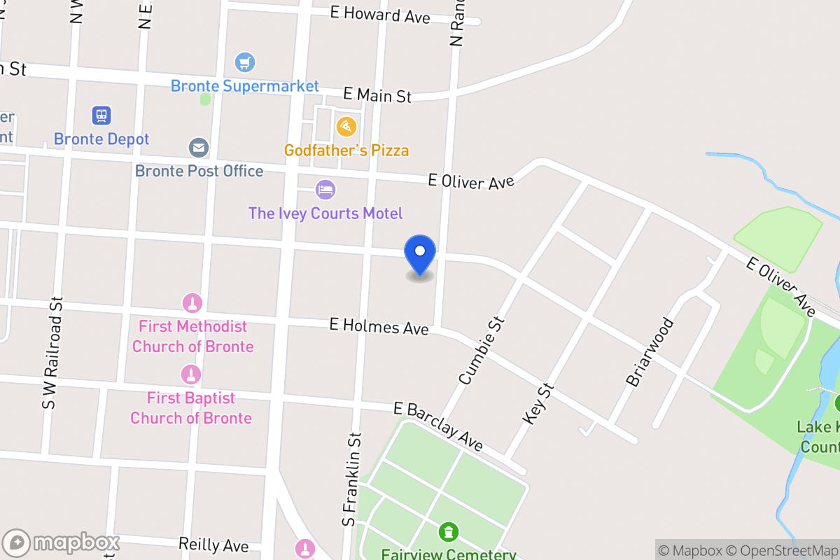 Map of 310  Randall St , Bronte, Tx 76933, Bronte