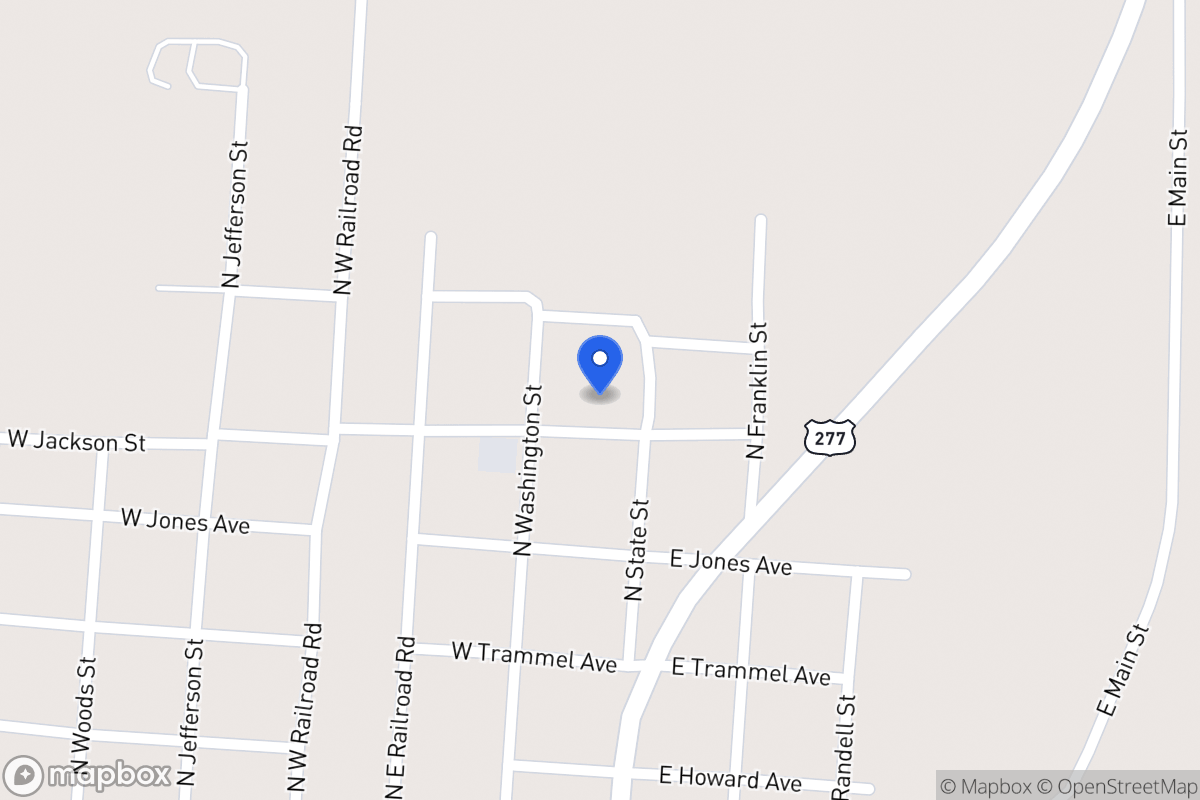 Map of 112  Jackson Ave , Bronte, Tx 76933, Bronte