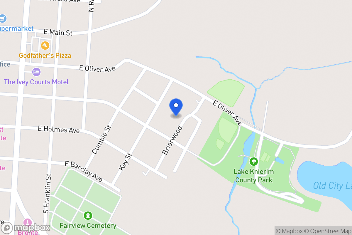 Map of 212  Briarwood Dr , Bronte, Tx 76933, Bronte