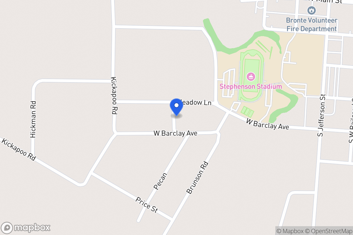 Map of 705  Meadow Ln , Bronte, Tx 76933, Bronte