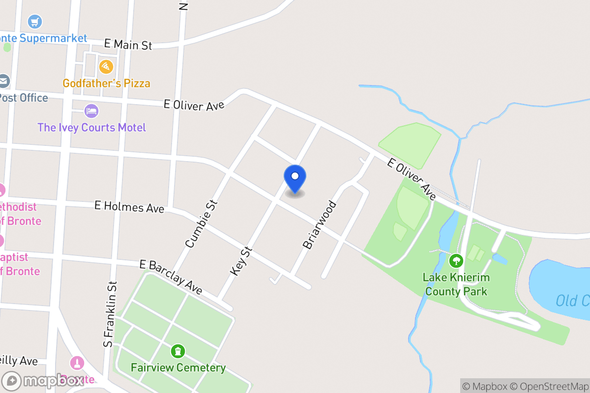 Map of 223  Key St , Bronte, Tx 76933, Bronte