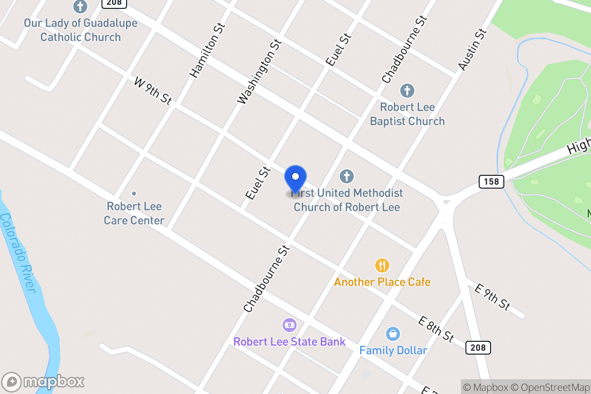 Map of 821  Chadbourne St , Robert Lee, Tx 76945, Robert Lee