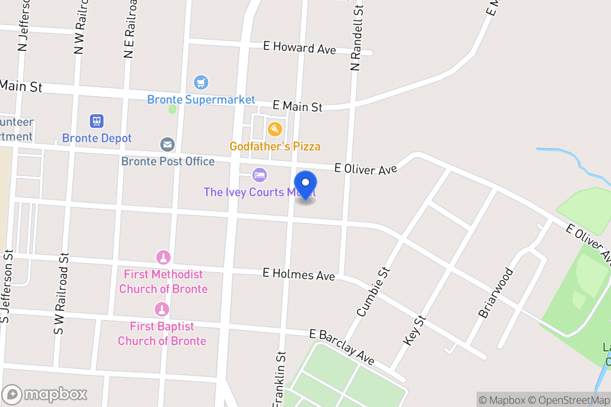 Map of 201  Mccaulley Ave , Bronte, Tx 76933, Bronte