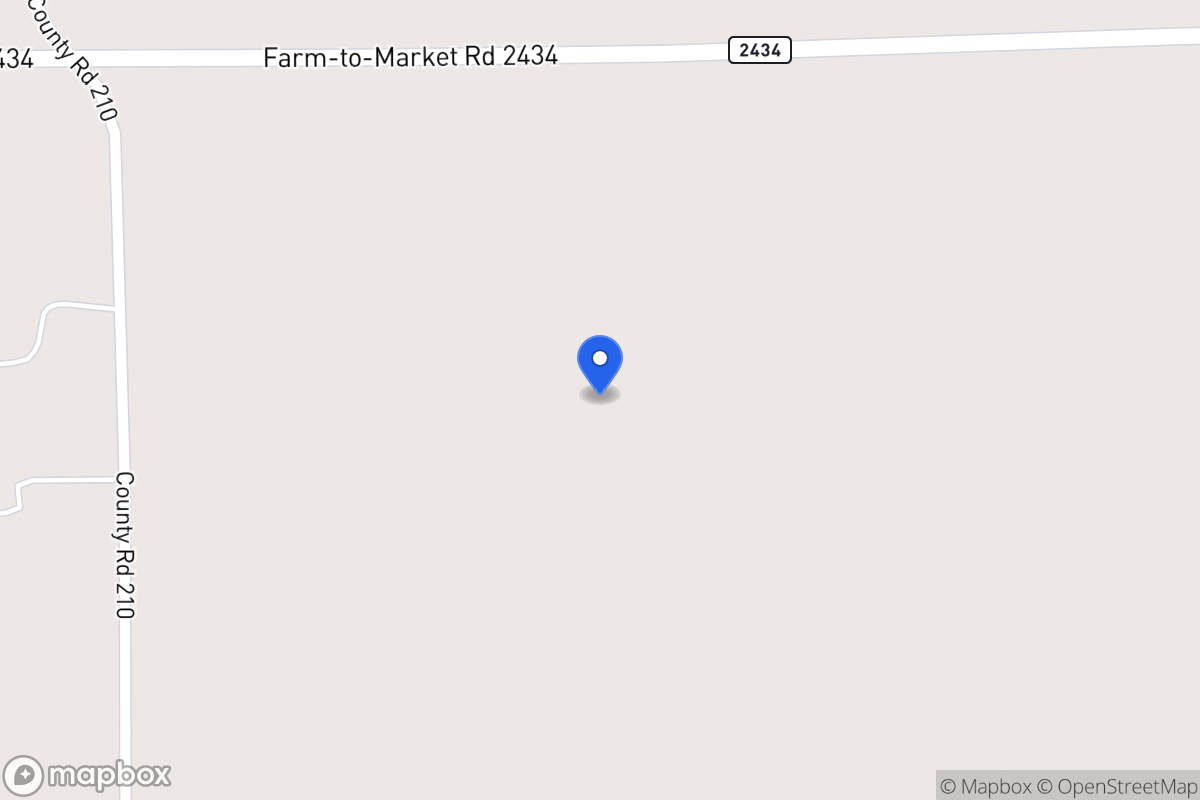Map of 1874  Fm 2434 Rd , Weiimar, Tx 78962, Weiimar