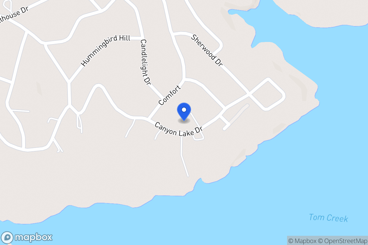 Map of 2099  Canyon Lake Dr, Canyon Lake, Tx 78133, Canyon Lake