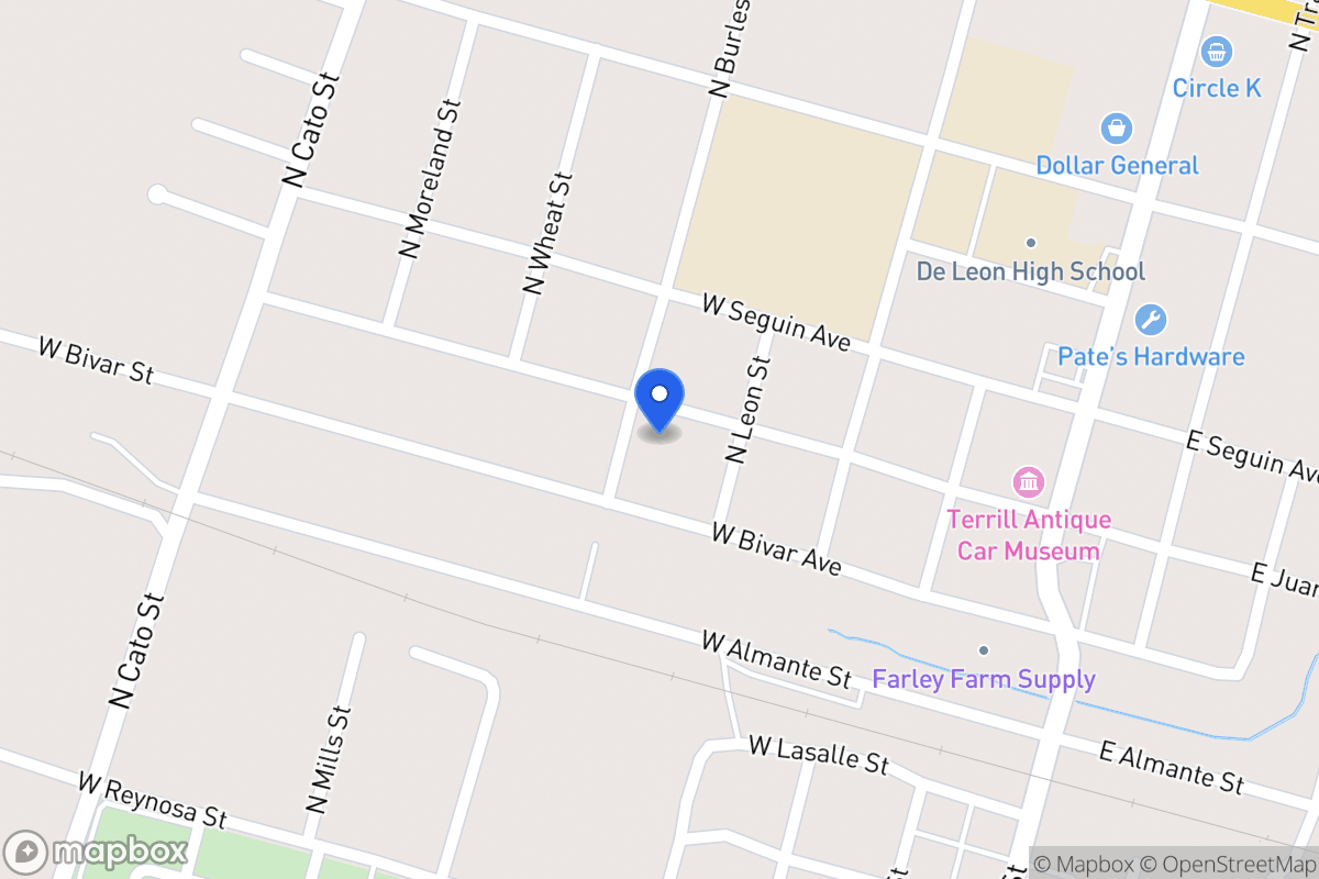 Map of 432 W Juarez , Deleon, Tx 76444, Deleon