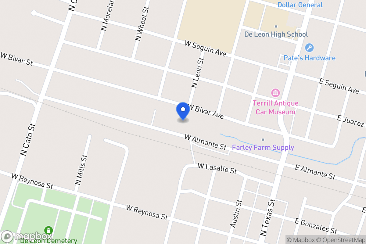 Map of N Johnson St, Deleon, Tx 76444, Deleon