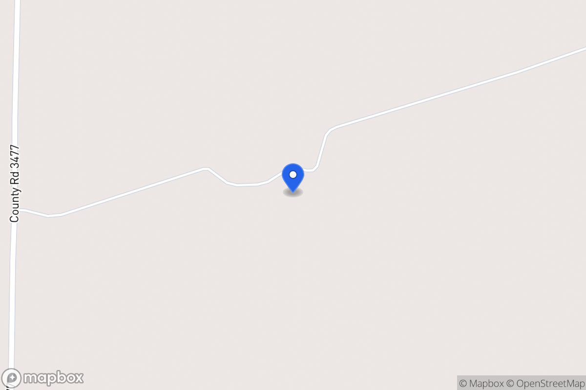 Map of 9131  Cr 3477 , , Tx 76858