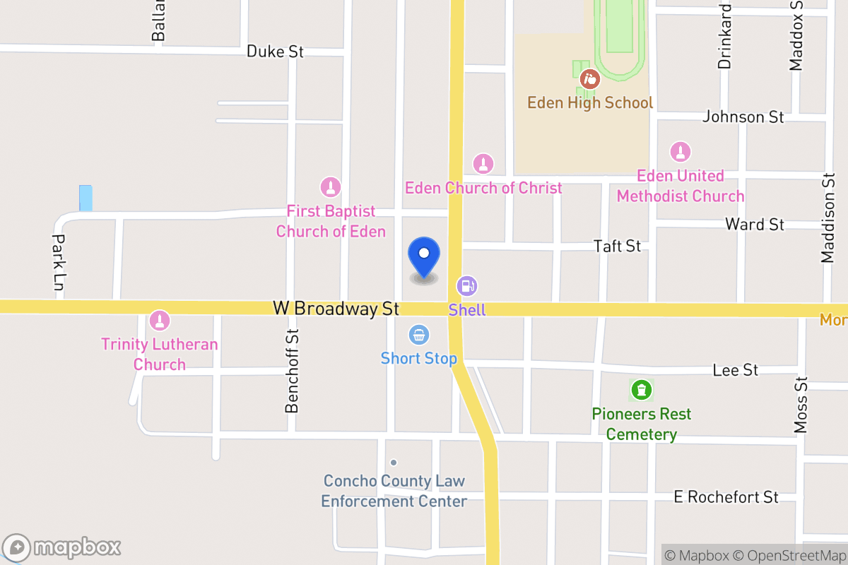Map of 402 W Broadway St  , , Tx 76837