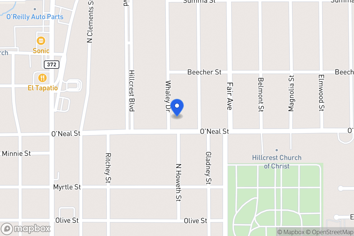 Map of 1104   Whaley Dr, Gainesville, Tx 76240, Gainesville