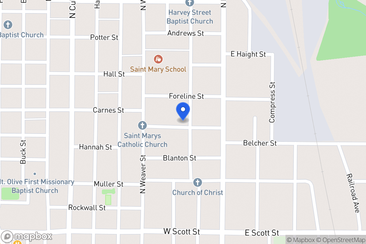 Map of 801 N Commerce  , Gainesville, Tx 76240, Gainesville