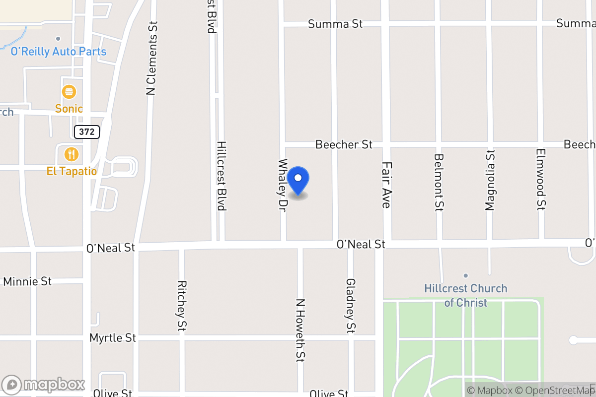 Map of 1108   Whaley  , Gainesville, Tx 76240, Gainesville