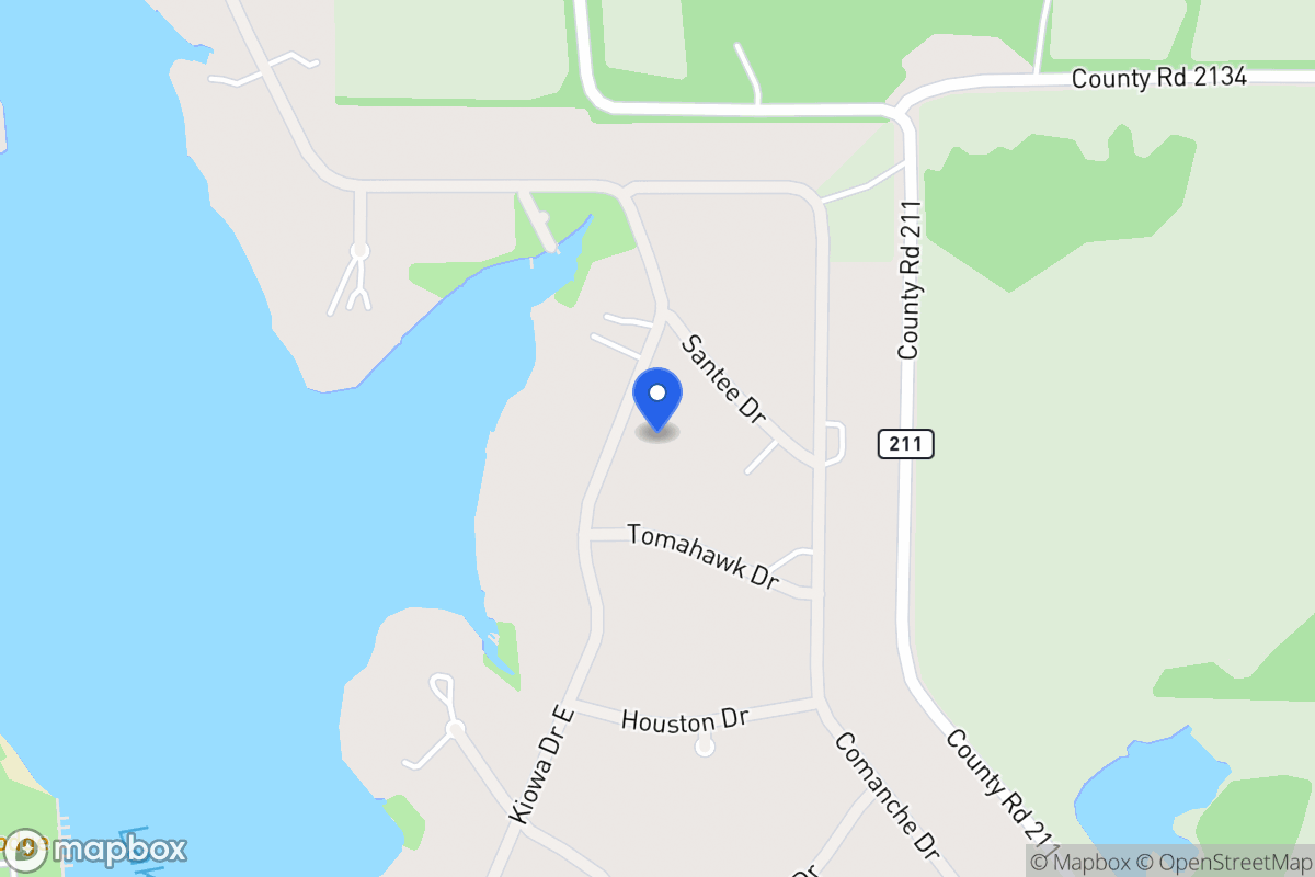 Map of 1121 E Kiowa Dr, Lake Kiowa, Tx 76240, Lake Kiowa