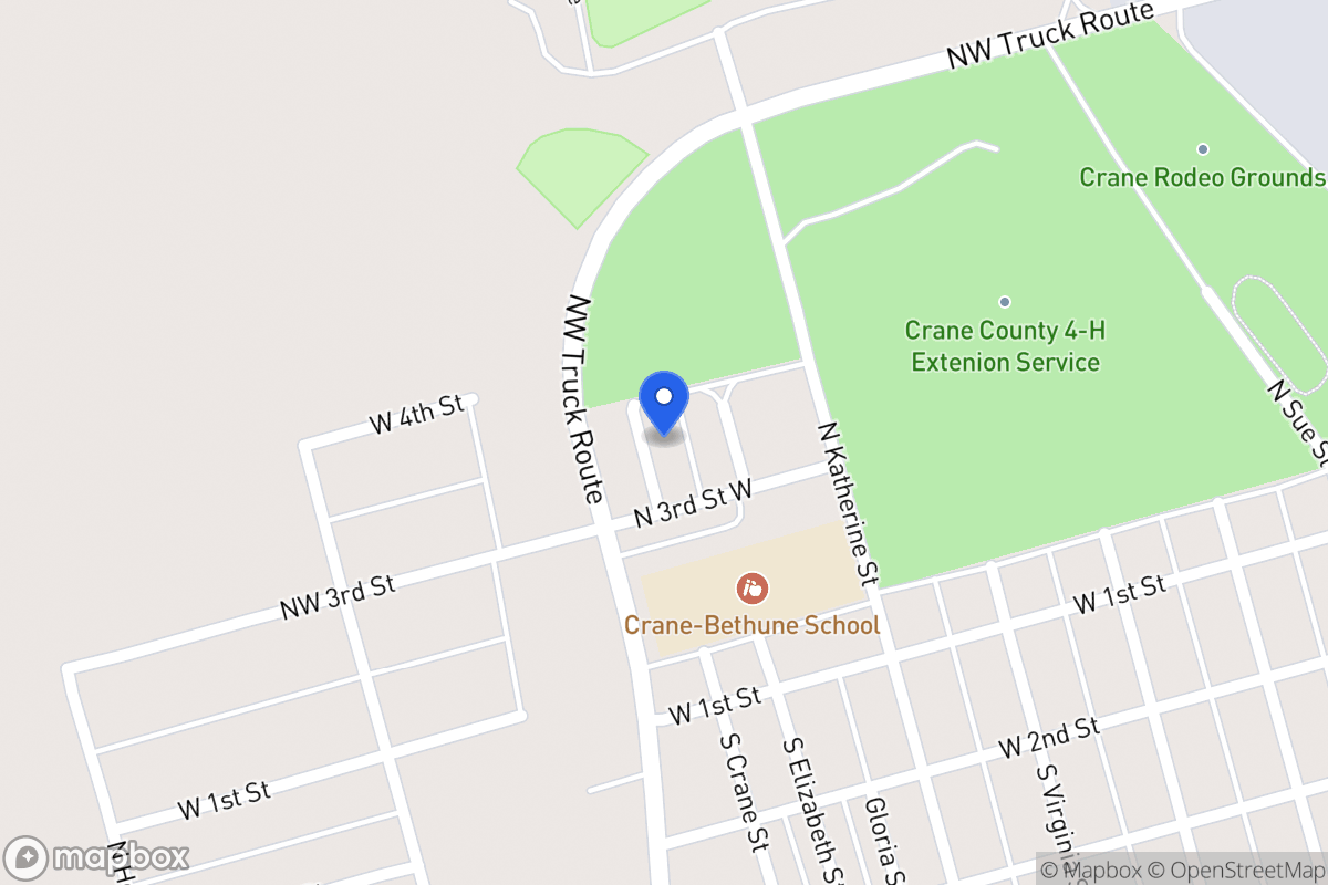 Map of 302 Irene St, Crane, Tx 79731, Crane