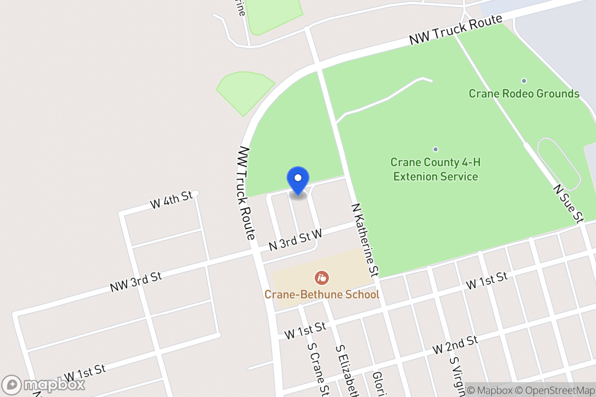 Map of 307 Beulah St, Crane, Tx 79731, Crane
