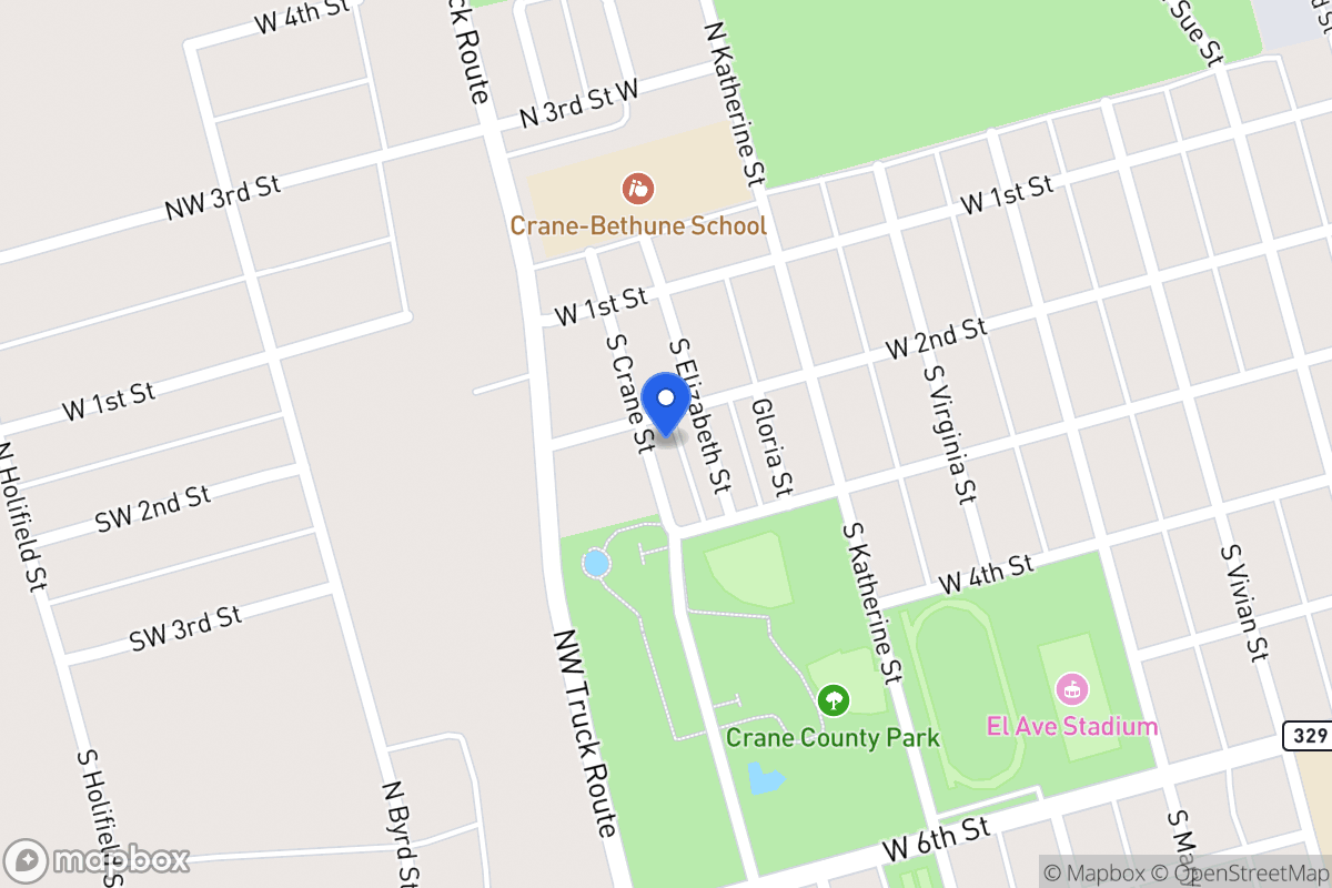 Map of 201 Crane St, Crane, Tx 79731, Crane