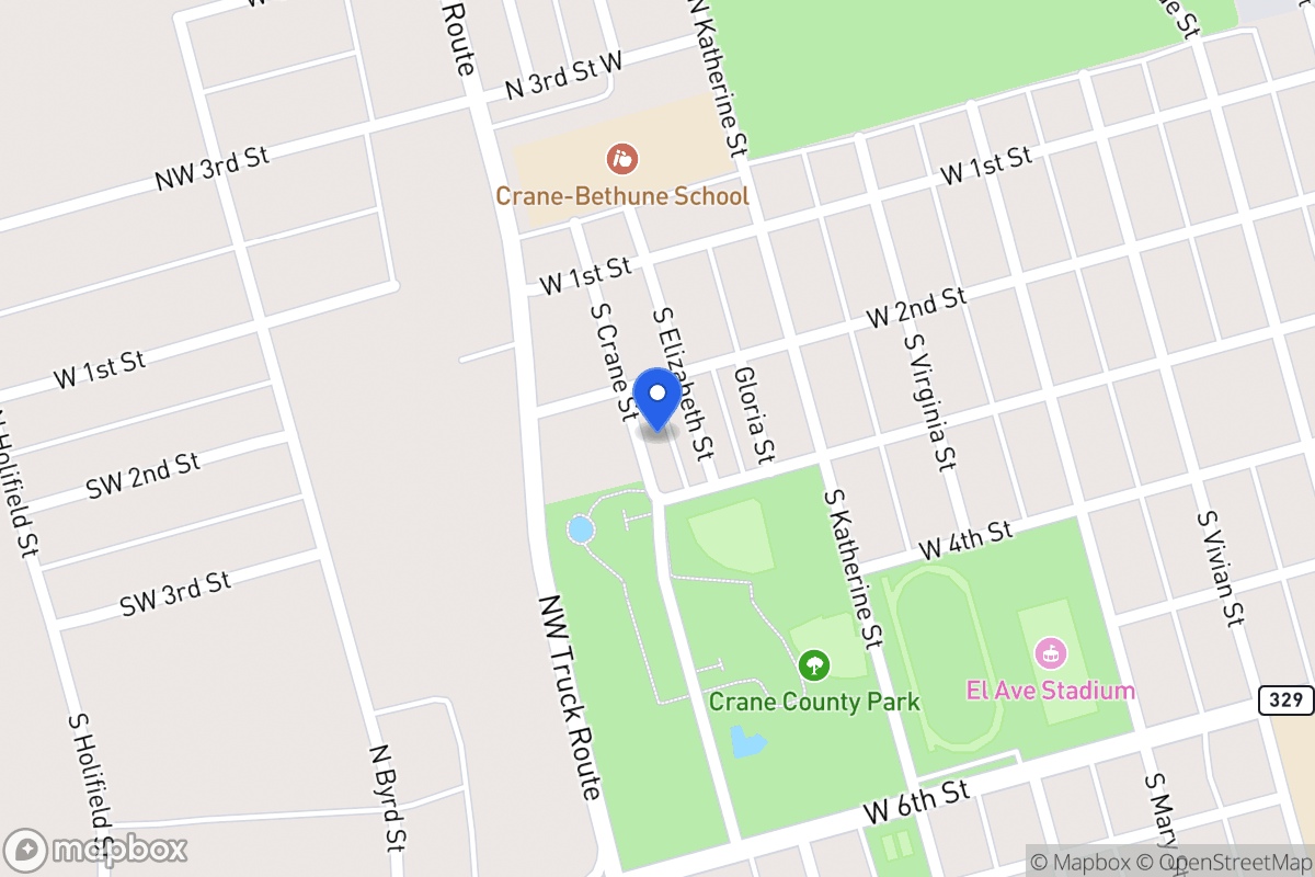 Map of 207 Crane St, Crane, Tx 79731, Crane