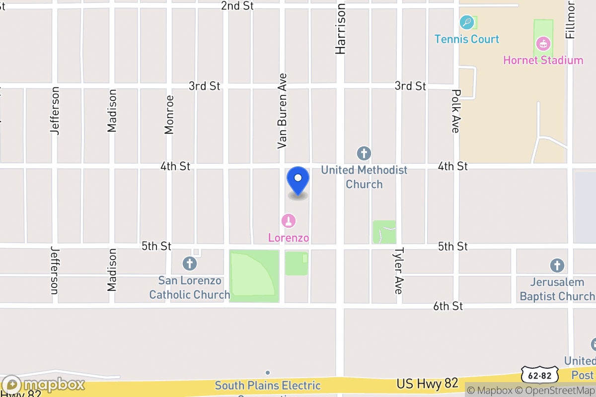 Map of 0 Van Buren, Lorenzo, Tx, Lorenzo