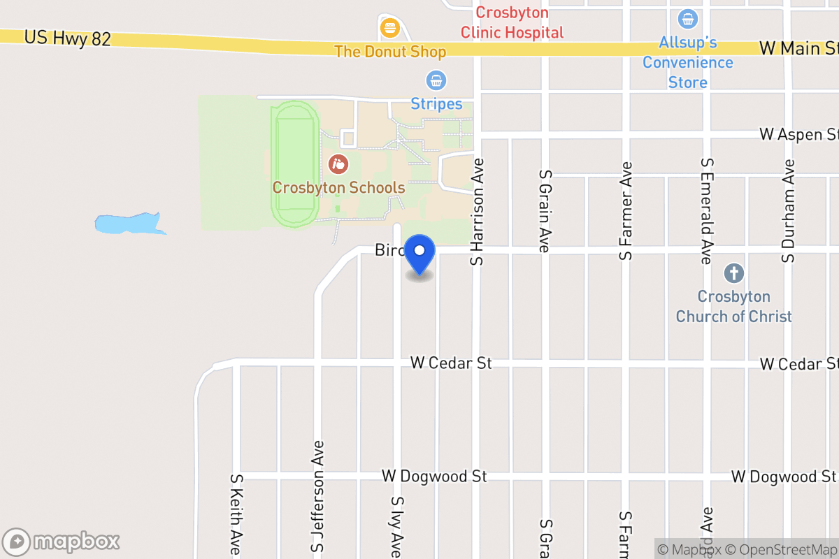 Map of 305 Ivy, Crosbyton, Tx, Crosbyton