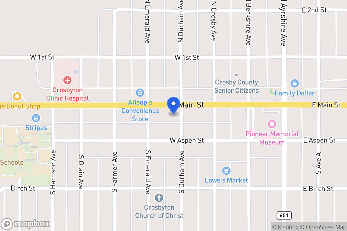 Map of 403 Main, Crosbyton, Tx, Crosbyton