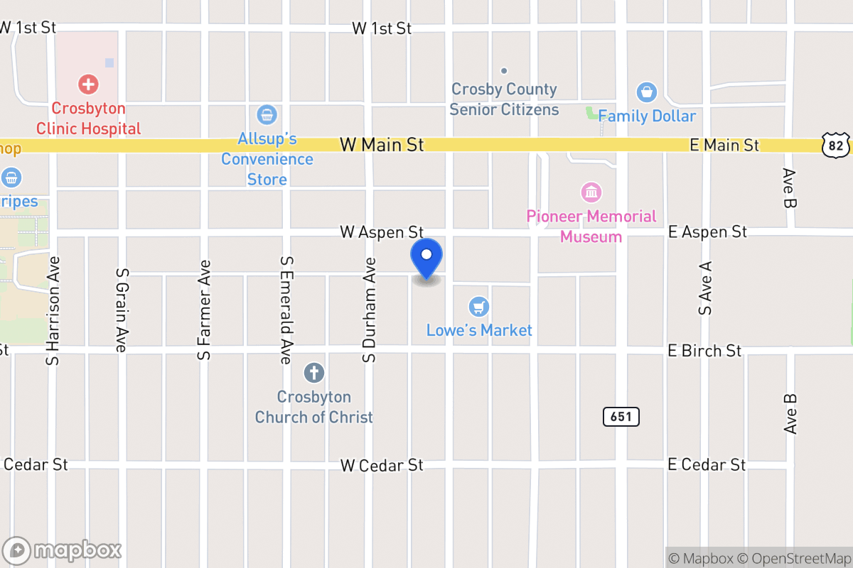 Map of 210 Crosby, Crosbyton, Tx, Crosbyton