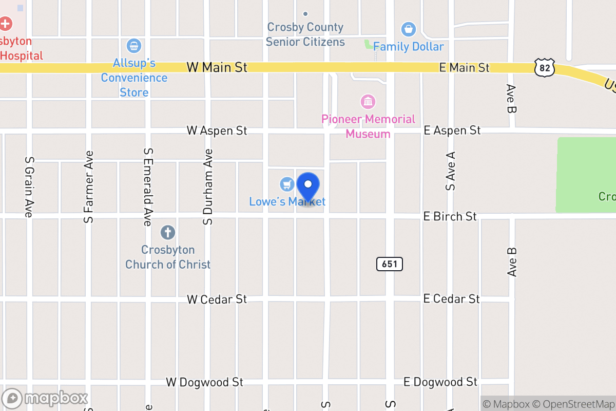 Map of 236 Berkshire, Crosbyton, Tx, Crosbyton