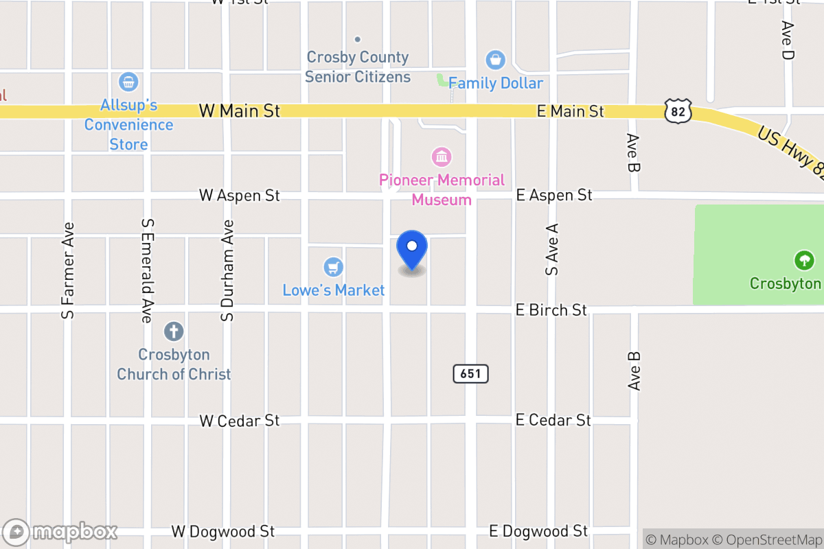 Map of 219 Berkshire, Crosbyton, Tx, Crosbyton