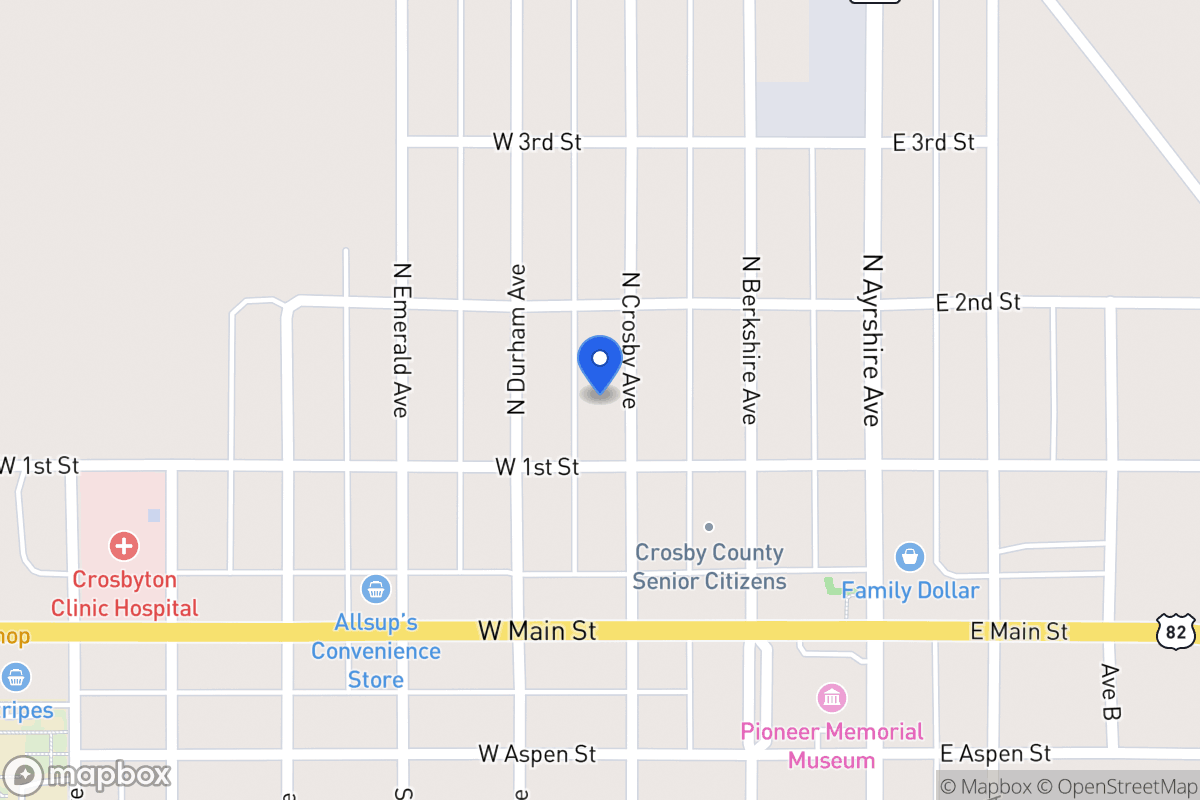 Map of 209 Crosby, Crosbyton, Tx, Crosbyton