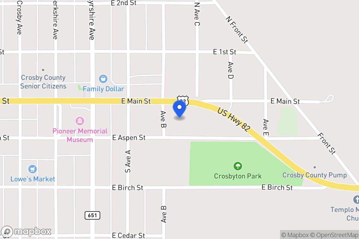 Map of 420 Main, Crosbyton, Tx, Crosbyton