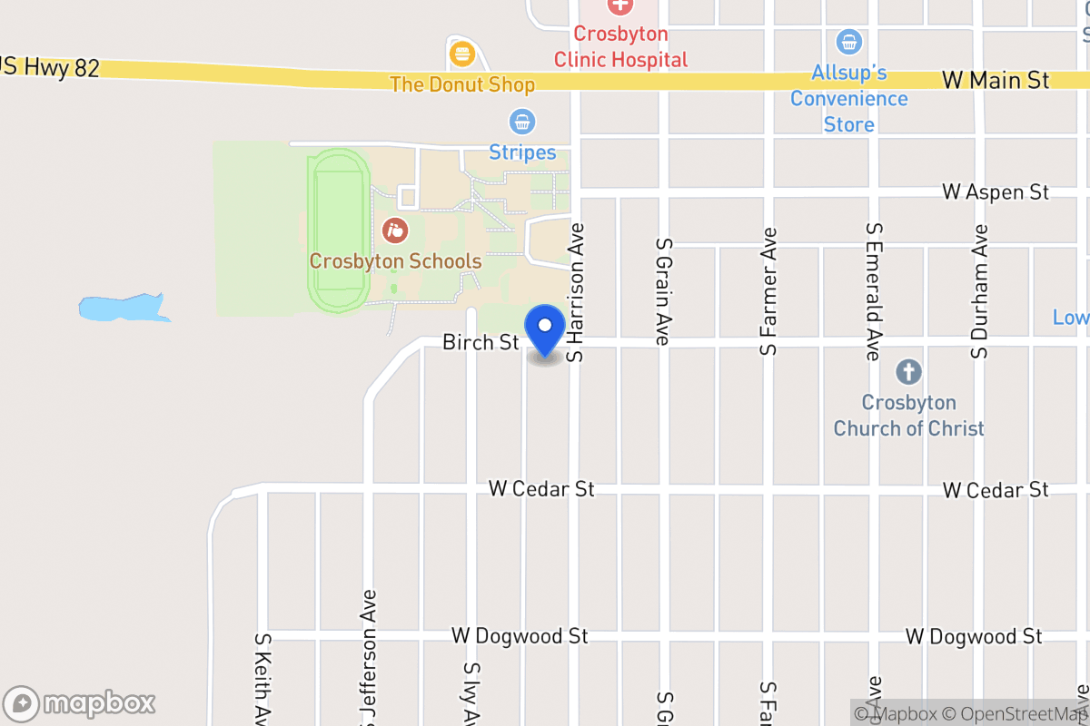 Map of 304 Harrison, Crosbyton, Tx, Crosbyton