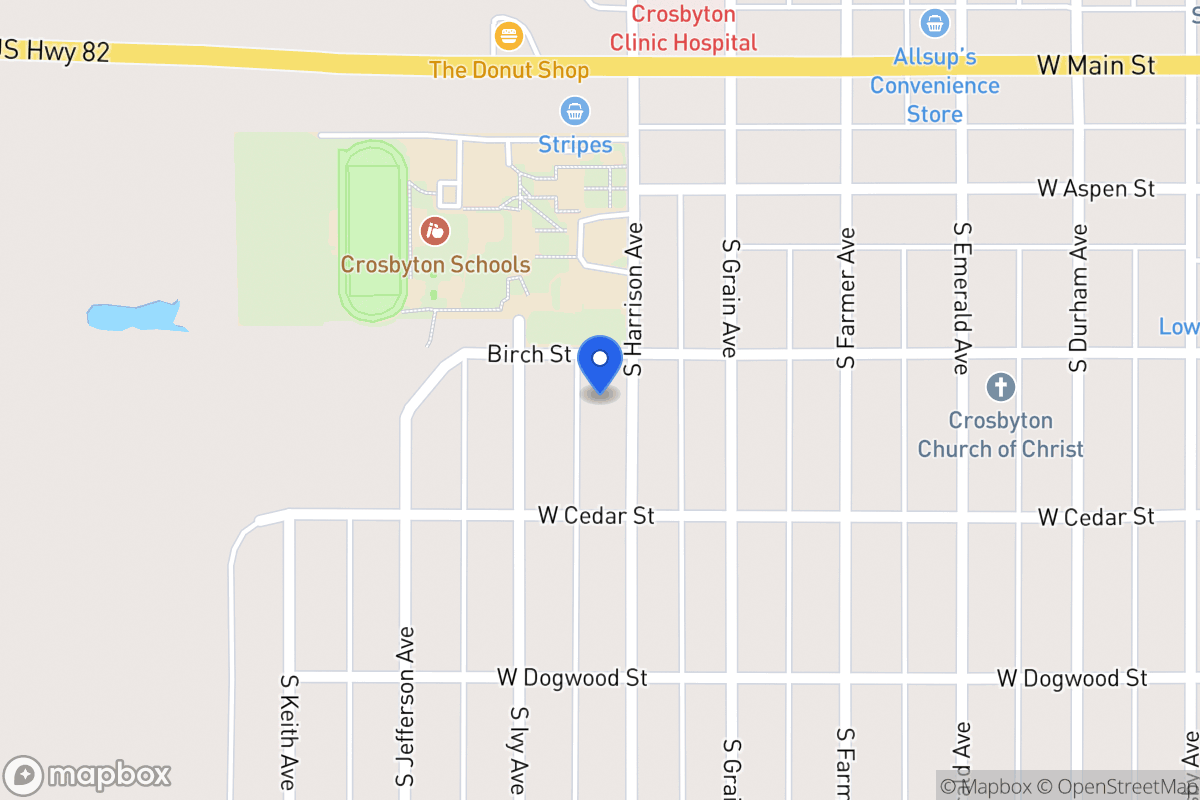 Map of 310 Harrison, Crosbyton, Tx, Crosbyton