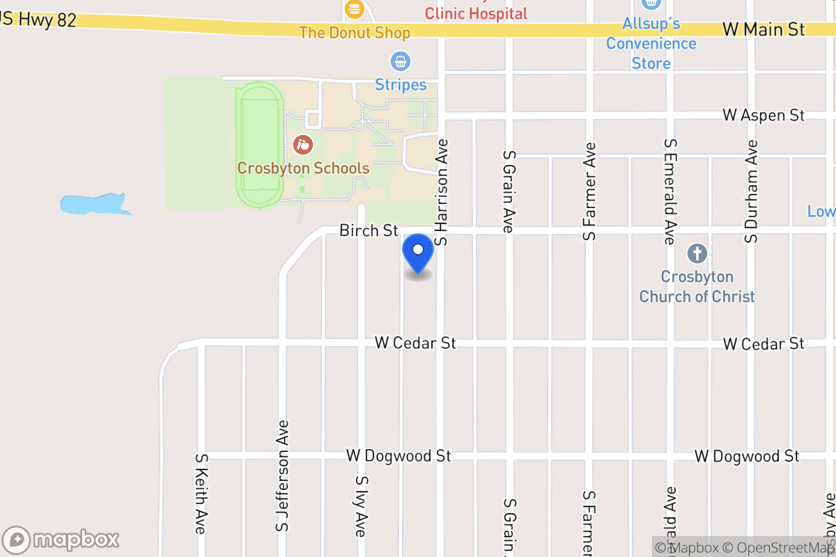Map of 314 Harrison, Crosbyton, Tx, Crosbyton