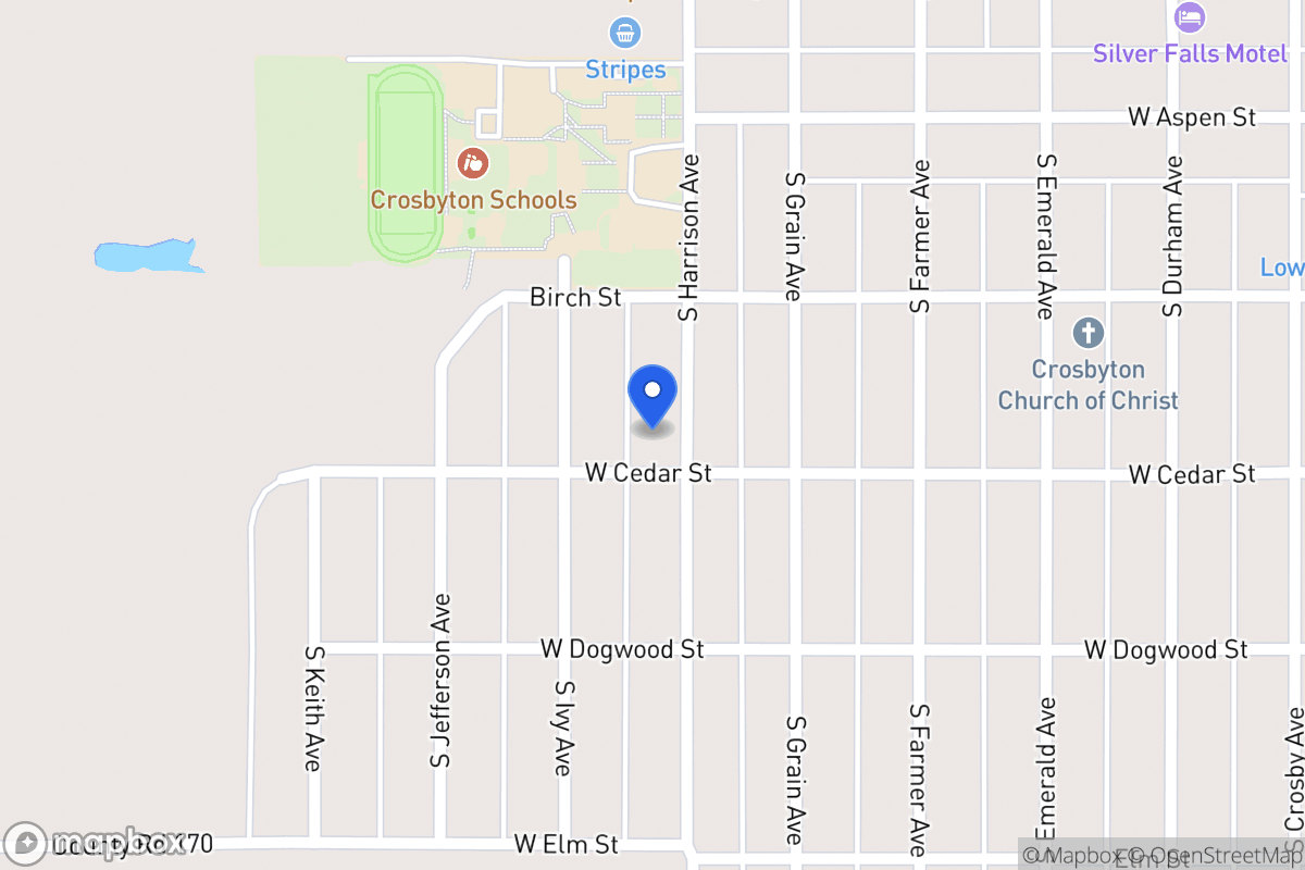 Map of 332 Harrison, Crosbyton, Tx, Crosbyton