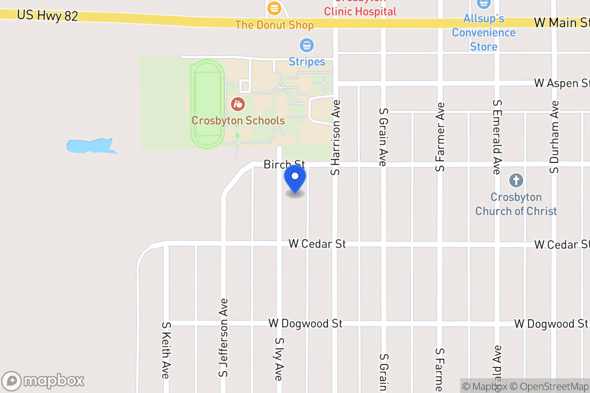 Map of 305 Ivy, Crosbyton, Tx, Crosbyton