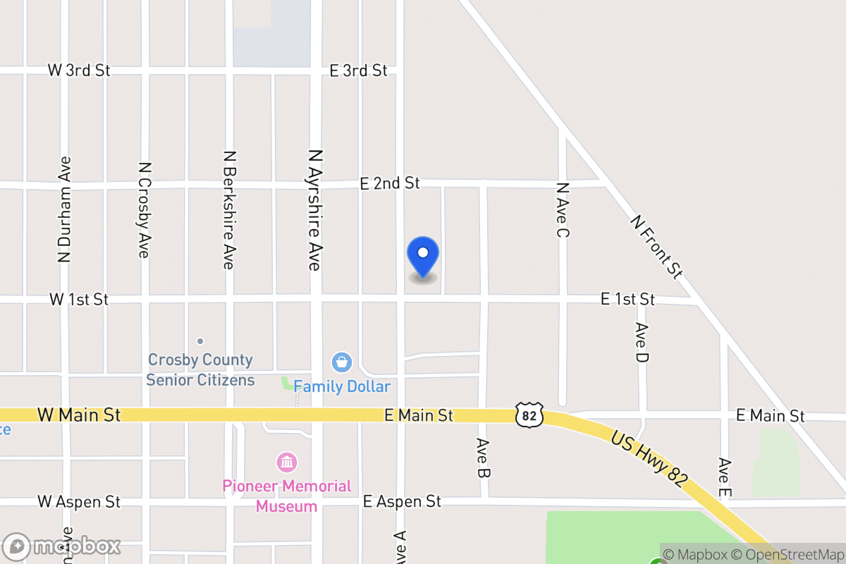 Map of 204 Ave A, Crosbyton, Tx, Crosbyton