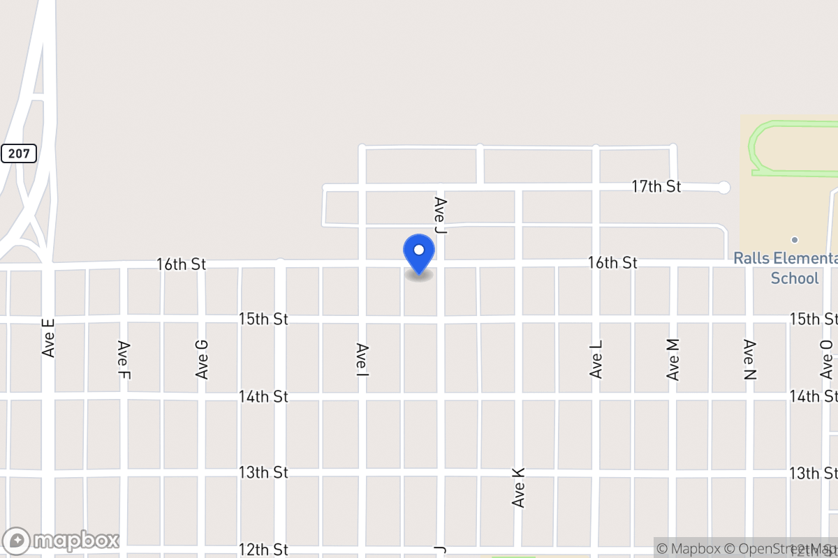 Map of 1511 Ave J, Ralls, Tx, Ralls