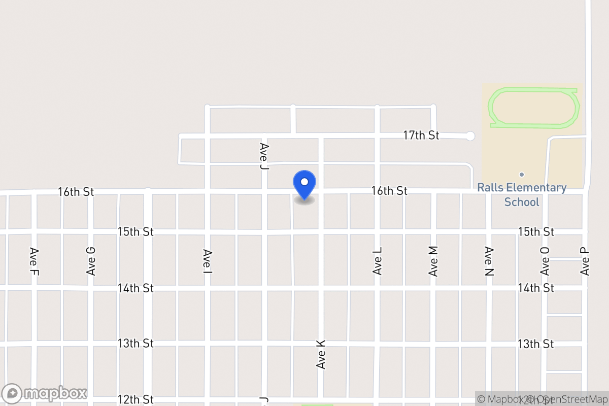 Map of 1523 Ave K, Ralls, Tx, Ralls