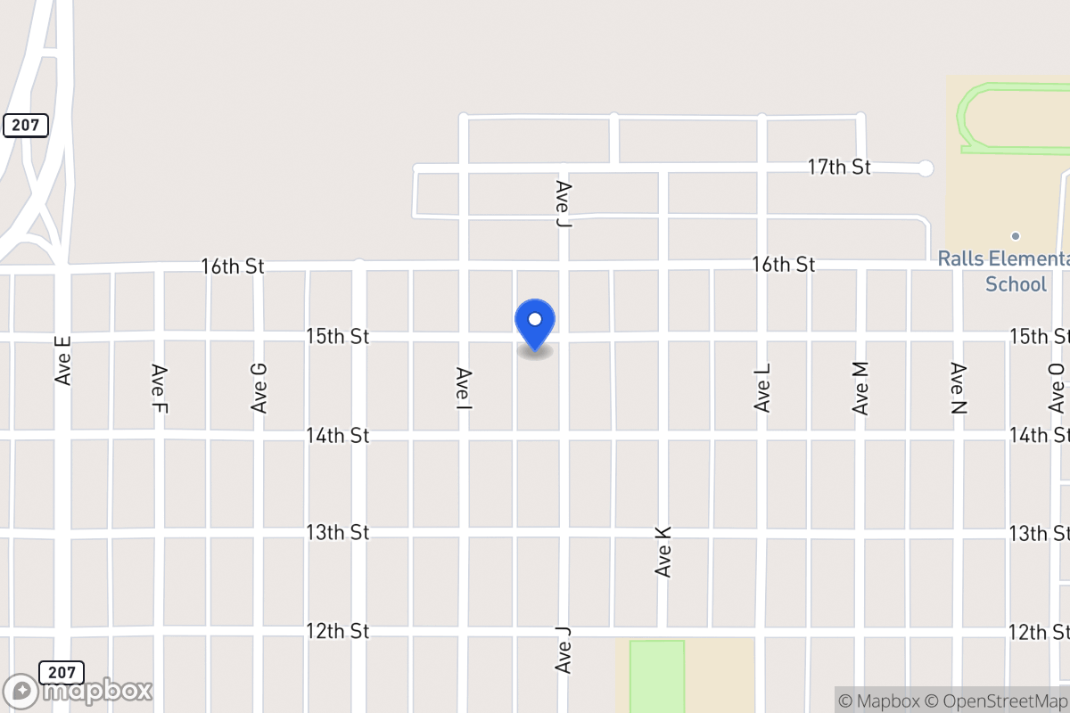 Map of 1421 Ave J, Ralls, Tx, Ralls