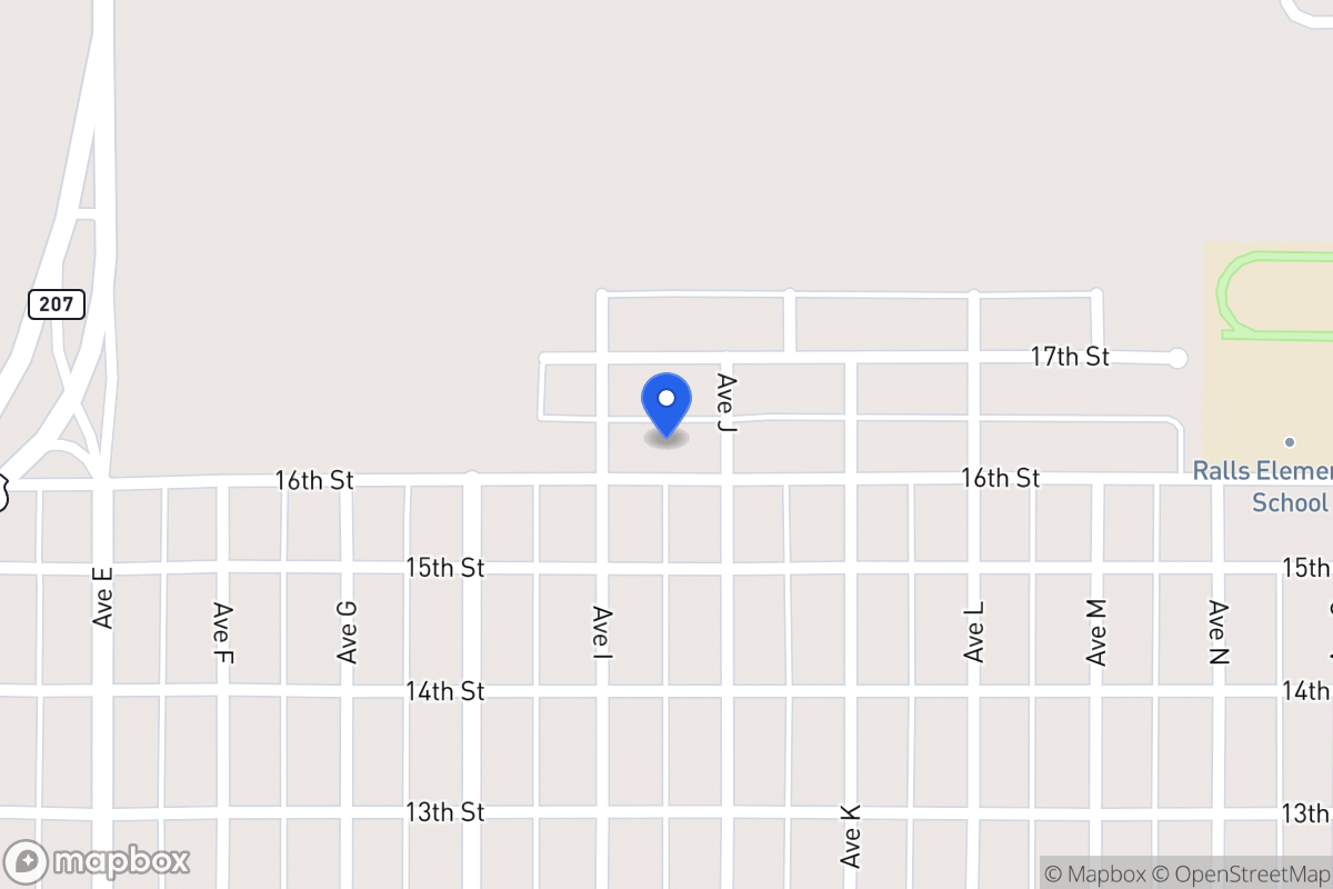 Map of 909 16th, Ralls, Tx, Ralls
