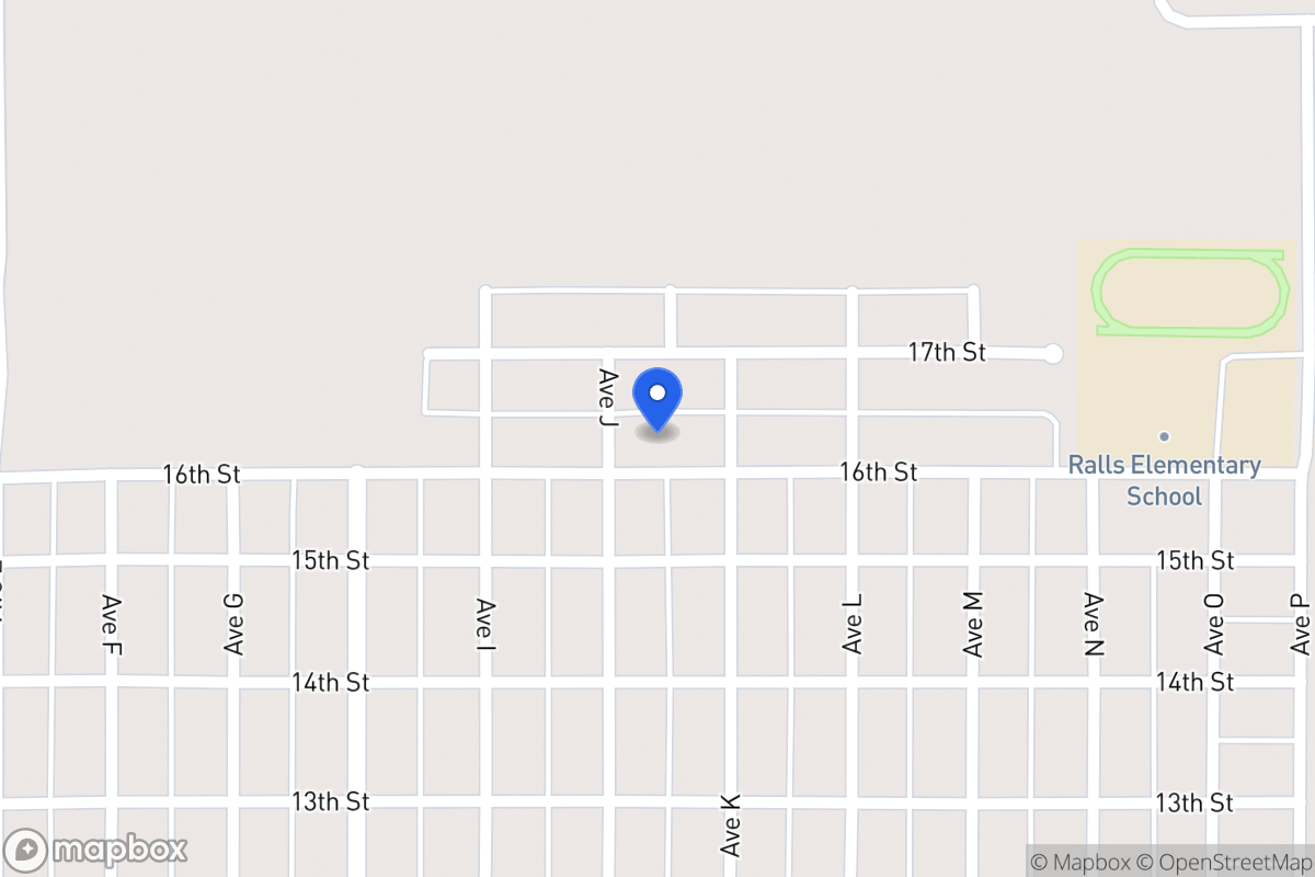 Map of 1009 16th, Ralls, Tx, Ralls