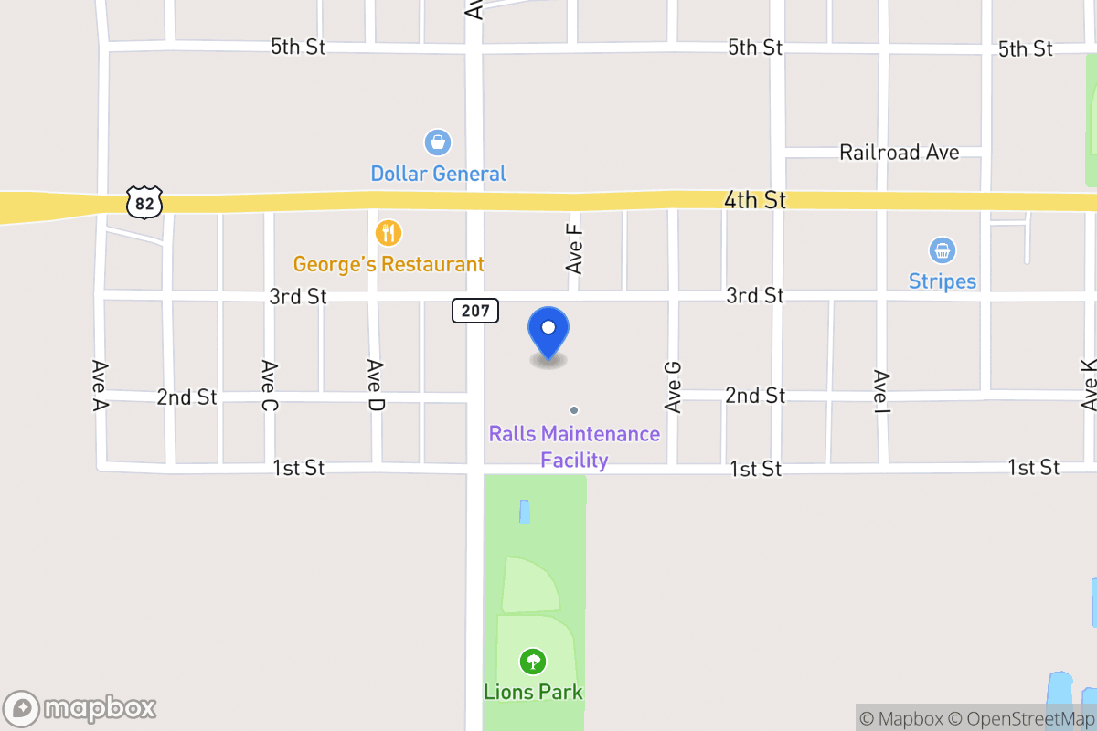 Map of 0 Precint #1, Ralls, Tx, Ralls