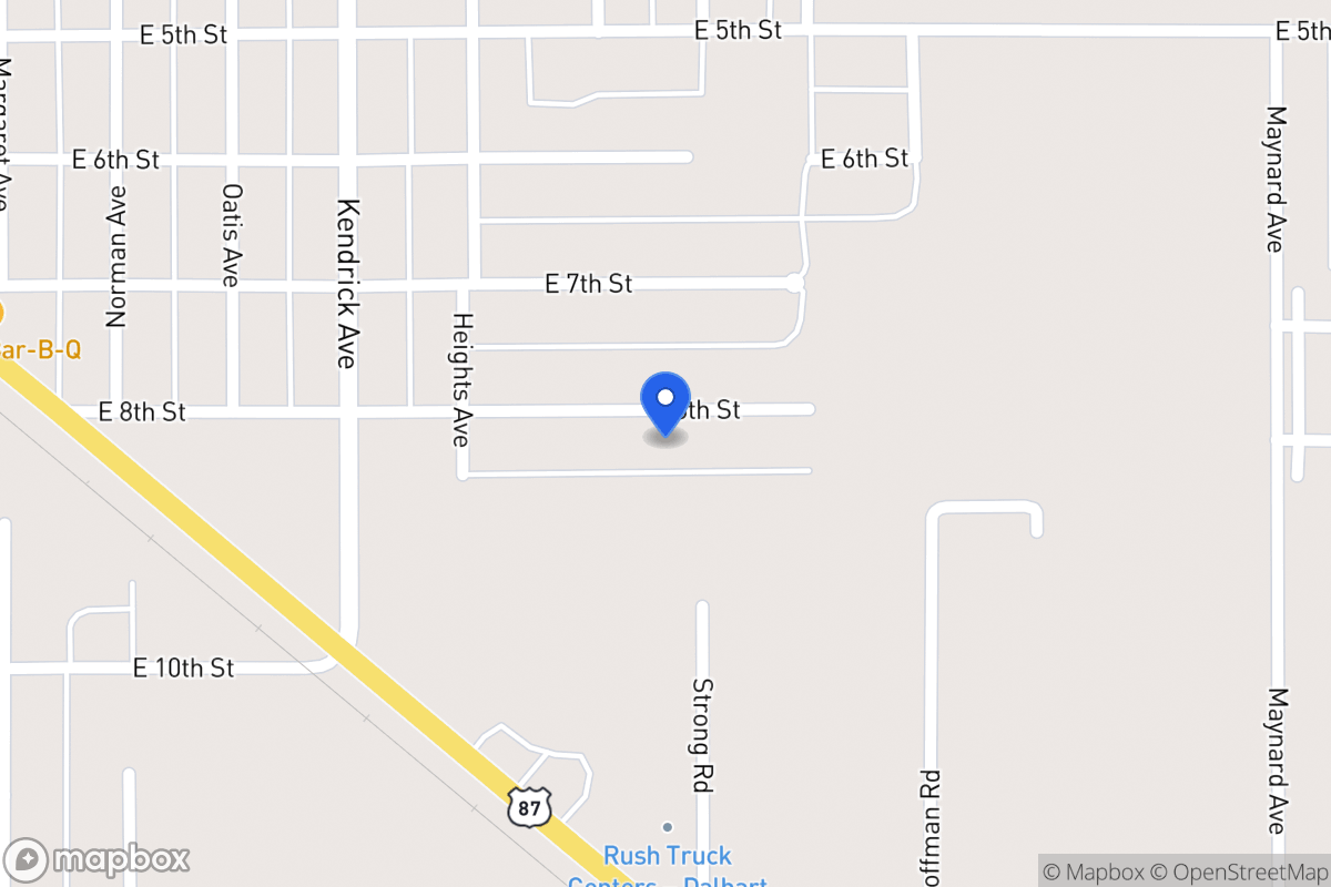 Map of 1514 E 8th St, Dalhart, Tx 79022, Dalhart