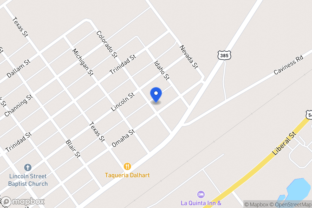 Map of 702  Colorado St, Dalhart, Tx 79022, Dalhart